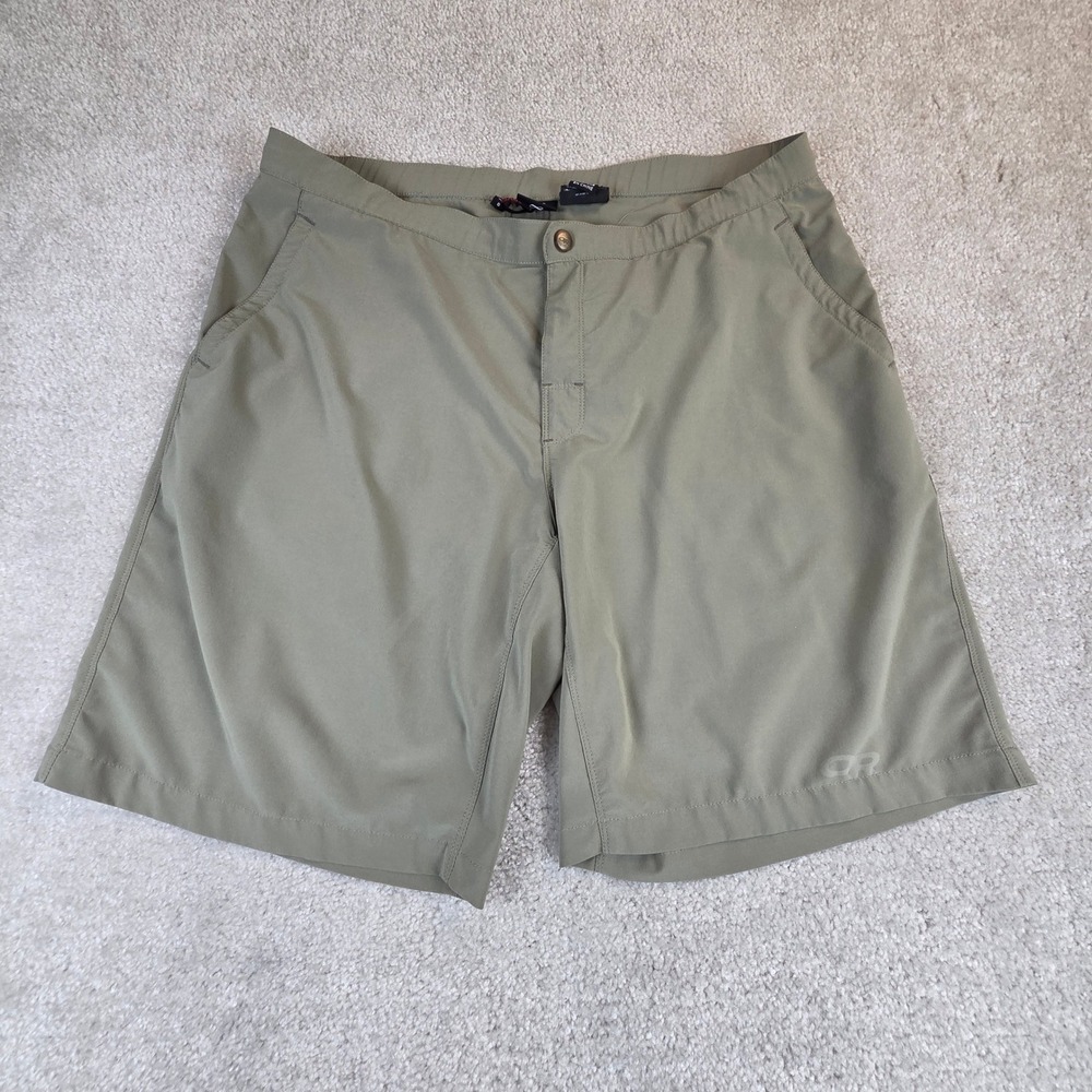 Outdoor Research Ferrosi Shorts Mens Large Gray Green Hiking Tech 9" Inseam
